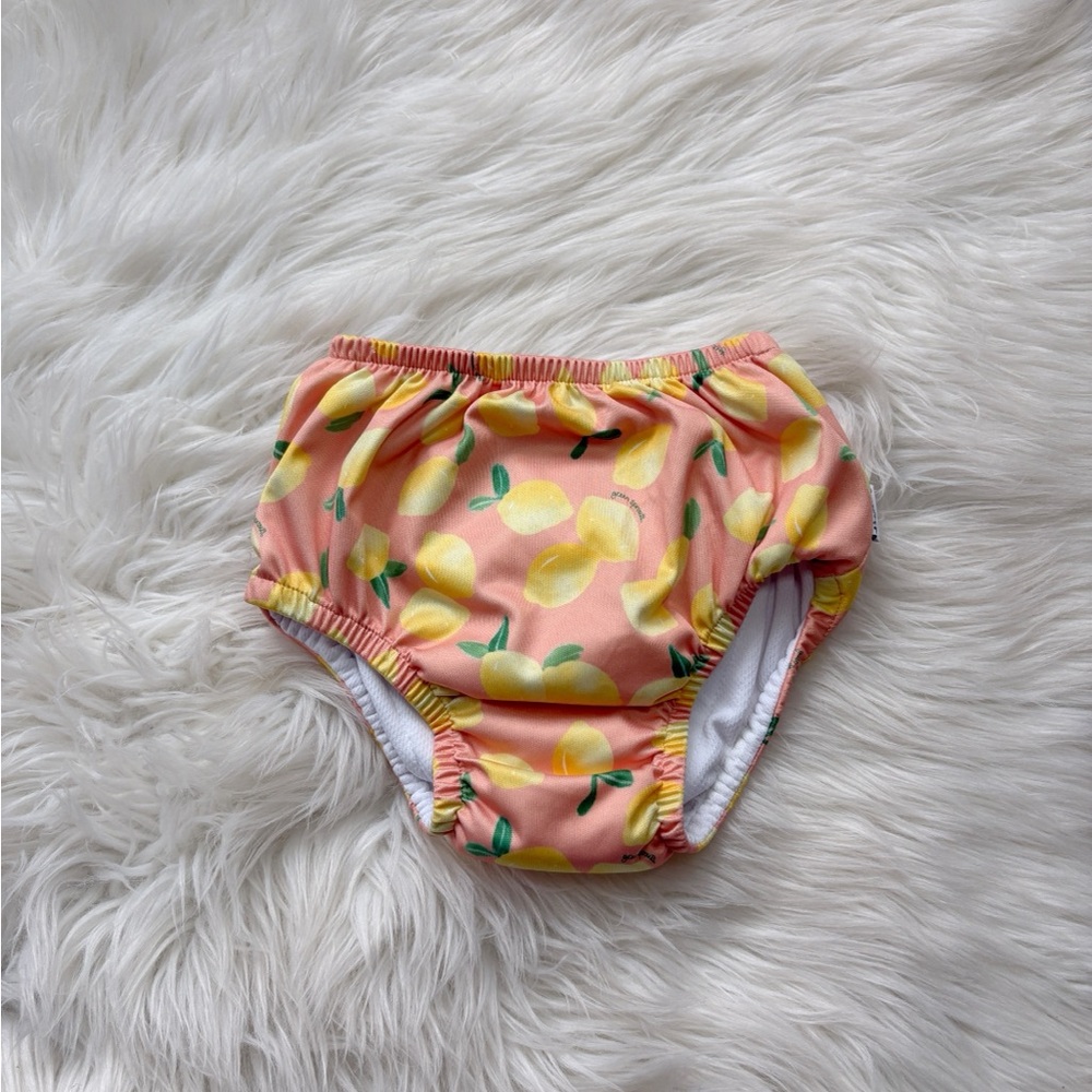 Lemon Print Kids Swim Diaper